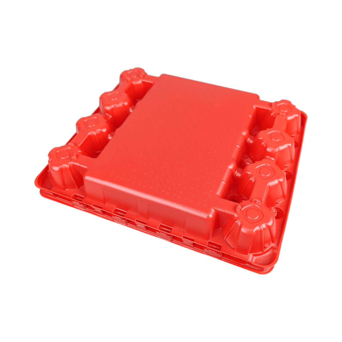 可重復使用的啞光紅PET 20雞蛋盒，適用于家庭牧場養(yǎng)雞場，商業(yè)市場展示